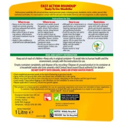 B&M Roundup Weedkiller Spray Gun 1L 9 B&M Roundup Weedkiller Spray Gun 1L -B and M Store 142685 round up fast action weedkiller spray gun 1l 2