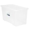 B&M Large Storage Box With Lid 110L - Clear -B and M Store 284861 110l storage box with lid clear 2