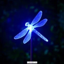B&M Colour Changing Solar Stake Light - Dragonfly -B and M Store 286951 colour changing stake solar light dragonfly