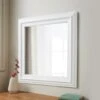B&M Dorset Square Mirror - White