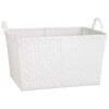 B&M Large Woven Basket - Beige -B and M Store 326917 large woven basket white