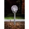 B&M Vegas XL Crackle Ball Post Lights 4pk - Chrome -B and M Store 331186 signaturesolar 5 vegas crackle ball stake lights 2017 silver1