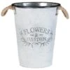 B&M Galvanised Flowers & Garden Bucket -B and M Store 331385 flowers and garden galvanised tall bucket 2