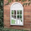 B&M Shutter Door Arched Garden Mirror -B and M Store 331461 shutter door arched garden mirror1