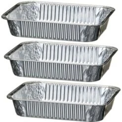 B and M Store -B and M Store 341036 3pk large foil roasting trays 2