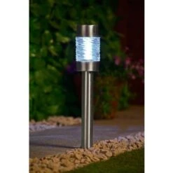 B&M Sicily XL Solar Post Lights 3pk