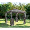 B&M Luxury Steel Framed Gazebo 2.5m - Grey 2 B&M Luxury Steel Framed Gazebo 2.5m - Grey -B and M Store 342233 gazebo grey