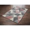 B&M Blush Geo Rug 100 X 150cm -B and M Store 351788 351789 blush geo rug 110x160cm and 160x230cm
