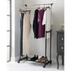 B&M Extendable Double Garment Rail -B and M Store 355446 2 tier extendable garment rail