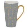 B&M Art Deco Latte Mug - Charcoal 1 B&M Art Deco Latte Mug - Charcoal -B and M Store 355732 art deco latte mugs charcoal