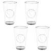 B&M Heart Glasses 4pk 1 B&M Heart Glasses 4pk -B and M Store 356238 set of 4 hert embossed glasses group