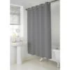 B&M Addis Hookless Textured Shower Curtain - Grey -B and M Store 357159 grey addis hookless textured shower curtain