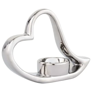 B&M Heart Ceramic Tealight Candle Holder 3 B&M Heart Ceramic Tealight Candle Holder