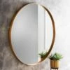 B&M Large Gold Mirror 80cm -B and M Store 362597 large gold mirror