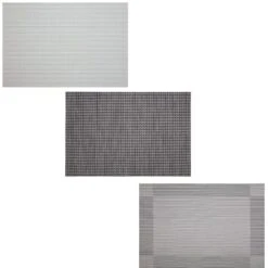 B&M Metallic Woven Placemats - Silver 4pk -B and M Store 363876 363869 380285 4pk silver metallic woven main 1