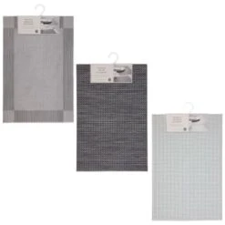 B&M Metallic Woven Placemats - Silver 4pk -B and M Store 363876 363869 380285 4pk silver metallic woven main 2 1