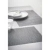 B&M Metallic Woven Placemats - Charcoal 4pk -B and M Store 363876 4pk woven charcoal placemats 3