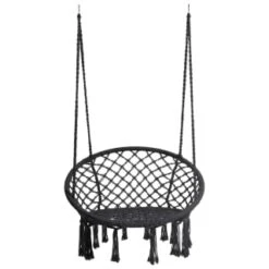 B&M Vancouver Hanging Chair - Black -B and M Store 366698 vancouver black hanging chair 31