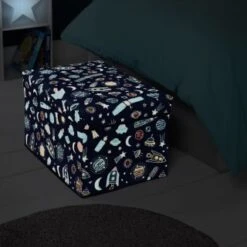 B and M Store -B and M Store 367013 space glow in the dark ottoman storage