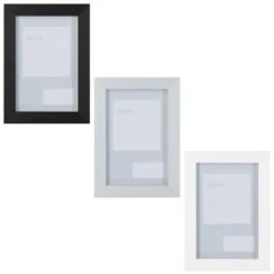 B&M Block Photo Frame 4 X 6" 2pk - Grey 9 B&M Block Photo Frame 4 X 6" 2pk - Grey -B and M Store 367045 2pk block photo frame 4x6 main