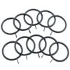 B&M Metal Curtain Rings 10pk - Black 1 B&M Metal Curtain Rings 10pk - Black -B and M Store 369327 metal curtain rings black