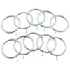B&M Metal Curtain Rings 10pk - Shiny Nickle -B and M Store 369328 metal curtain rings rings shiny nickle 2