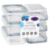 B&M Clip Top Mini Food Containers 6pk - Grey -B and M Store 369680 6pk mini clip top containers grey