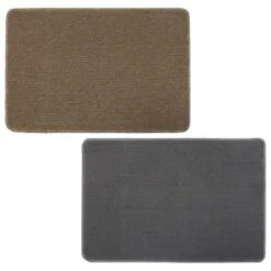B&M Loop Washable Doormat 50 X 75cm - Grey 7 B&M Loop Washable Doormat 50 X 75cm - Grey -B and M Store 370206 loop washable doormat 50x75cm natural