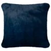 B&M Navy Aspen Faux Fur Cushion -B and M Store 373089 aspen cushion navy1