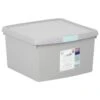 B&M Waffle Clip Box 25.5L - Grey -B and M Store 375472 grey 25 5l waffle clip box