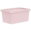 B&M Storage Box With Lid 11L - Dusty Pink -B and M Store 377033 11l storage box dusty pink 3