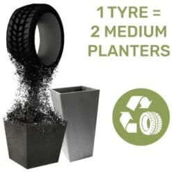 B&M Sonata Planter 71cm - Pewter 10 B&M Sonata Planter 71cm - Pewter -B and M Store 377687 377689 377691 377694 377698 377702 sonata planter slate pewter 33cm 50cm 70cm