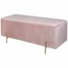 B&M Ottoman With Legs - Blush 1 B&M Ottoman With Legs - Blush -B and M Store 378065 blush ottoman with legs
