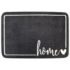 B&M Super Soft Washable Slogan Mat 50 X 70cm - Grey -B and M Store 379118 slogan super soft washable mat 50x75cm home grey