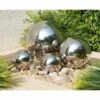 B&M Tranquil Garden Stainless Steel Gazing Balls 4pk -B and M Store 379370 4pk tranquil garden stainless steel gazing balls