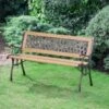 B&M Verona Wooden Garden Bench -B and M Store 379386 verona woodenbench
