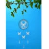 B&M 3D Metal Wind Spinner With Hanging Crystals - Butterfly -B and M Store 379502 3d metal wind spinner butterflay
