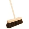 B&M Wide Bassine Wooden Yard Broom -B and M Store 379758 9 5 inch bassine broom with wooden handle