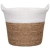 B&M Natural Planter Basket With Handles 2 B&M Natural Planter Basket With Handles -B and M Store 380056 natural planter basket with handles and plastic liner