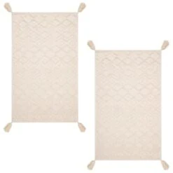 B&M Homestead Embossed Tea Towels With Tassels 2pk - Natural 7 B&M Homestead Embossed Tea Towels With Tassels 2pk - Natural -B and M Store 380229 2pk homestead embossed tea towel with tassels 2