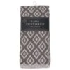 B&M Grey Textured Tea Towels 3pk -B and M Store 380238 3pk textured tea towels grey