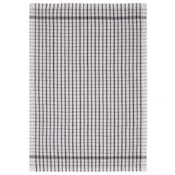 B&M Check Tea Towels - Black 3pk -B and M Store 380307 3pk check tea towels black 3