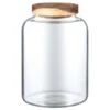 B&M Homestead Large Airtight Glass Jar With Acacia Lid -B and M Store 380521 airtight glass jar large