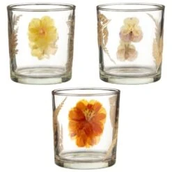 B&M Dried Flowers Tealight Holder - Orange 7 B&M Dried Flowers Tealight Holder - Orange -B and M Store 380589 dried flowers tealight holder group