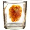 B&M Dried Flowers Tealight Holder - Orange -B and M Store 380589 dried flowers tealight holder orange