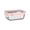 B&M Pink Glass Food Container - Small -B and M Store 380661 glass food container pink small 2
