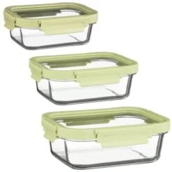 B&M Green Glass Food Container - Small 7 B&M Green Glass Food Container - Small -B and M Store 380662 380663 380664 glass food container green medium