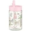 B&M Little Safari Kids Cup With Straw Lid - Pink -B and M Store 381253 kids print cup lid and straw girls