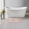 B&M Newbury Stripe Bath Mat 50 X 80cm - Blush 1 B&M Newbury Stripe Bath Mat 50 X 80cm - Blush -B and M Store 381559 newbury stripe bath mat blush