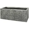 B&M Slate Effect Trough Planter -B and M Store 381626 slate trough pewter planter